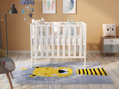 Love For Sleep Paris Space Saver Cot 100X50Cm With Microfiber Quilted Mattress - image 1