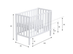 Love For Sleep Paris Space Saver Cot 100X50Cm With Microfiber Quilted Mattress - thumbnail 5