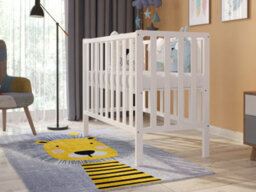 Love For Sleep Paris Space Saver Cot 100X50Cm With Microfiber Quilted Mattress - thumbnail 3