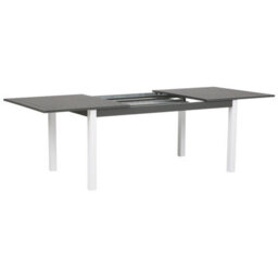 Beliani Extending Garden Dining Table Pancole 168/248 Cm 100 Cm Metal Grey - thumbnail 6