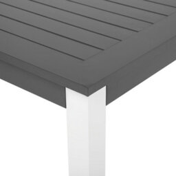 Beliani Extending Garden Dining Table Pancole 168/248 Cm 100 Cm Metal Grey - thumbnail 7