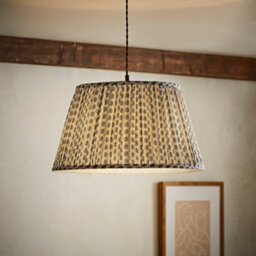 Valuelights Grange Large Blue Floral Pleated Lamp Shade And Bulb - thumbnail 5