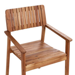Beliani Set Of 2 Garden Chairs Agello Acacia Wood Brown - thumbnail 8