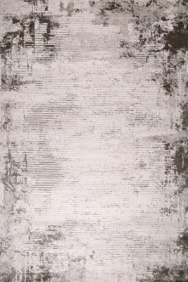 MiHOMEUK Lorenz 4181A Grey/cream Abstract Modern Turkish Area Rug - 80 X 200 Cm - image 1