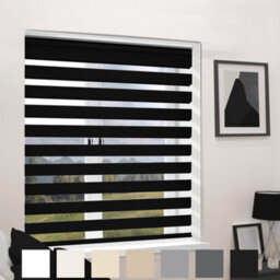 Caecus Blinds Mtm Day Night Blind Black 100Cm - thumbnail 1