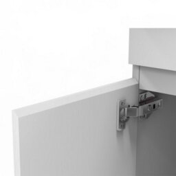 Sline 500mm Matte White Bathroom Vanity Unit  With Basin  Double Door Floor Standing Design Flat Packed - thumbnail 6