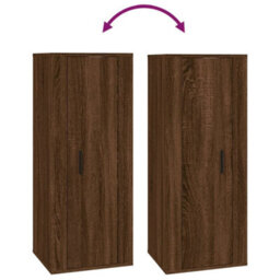 Berkfield Wall Mounted Tv Cabinet Brown Oak 40X34,5X100 Cm - thumbnail 8