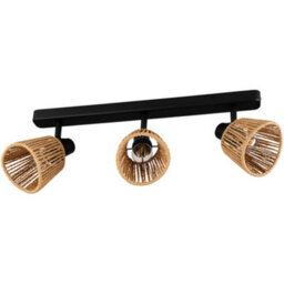 Loops Sleek Black Triple Ceiling Light Fixture For Contemporary Indoor Spaces - thumbnail 3