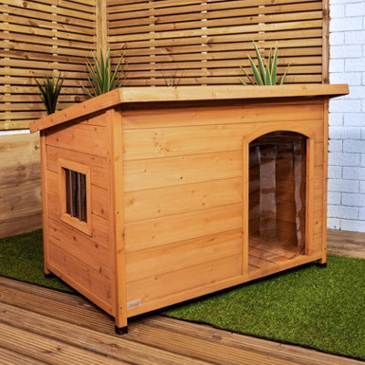 Samuel Alexander 82Cm X 1.16M Large Outdoor Garden Wooden Dog House Kennel With Window - image 1