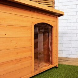 Samuel Alexander 82Cm X 1.16M Large Outdoor Garden Wooden Dog House Kennel With Window - thumbnail 3