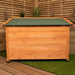 Samuel Alexander 82Cm X 1.16M Large Outdoor Garden Wooden Dog House Kennel With Window - thumbnail 5