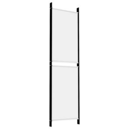 Berkfield 4-Panel Room Divider White 200X180 Cm Fabric - thumbnail 6