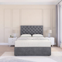 "Sloomy 4Ft6  Mayfair Divan Bed Base Armour Coinston ,no Drawers & 26"" Struts Headboard - Double" - thumbnail 2