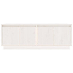 Berkfield Rustic Tv Cabinet White 110X34X40 Cm Solid Wood Pine - thumbnail 5
