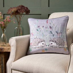 Dreams & Drapes Colville Hedgehog Velvet Filled Cushion