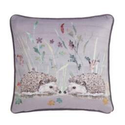 Dreams & Drapes Colville Hedgehog Velvet Filled Cushion - thumbnail 2