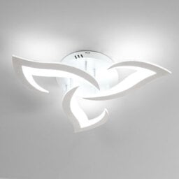 Pheashine Sleek Led Ceiling Light 36W 6500K Silver 52Cm Ideal For Bedroom Living Room - thumbnail 1