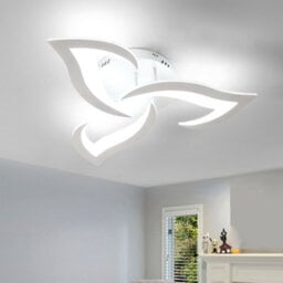 Pheashine Sleek Led Ceiling Light 36W 6500K Silver 52Cm Ideal For Bedroom Living Room - thumbnail 2