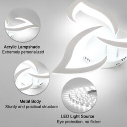 Pheashine Sleek Led Ceiling Light 36W 6500K Silver 52Cm Ideal For Bedroom Living Room - thumbnail 5
