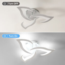 Pheashine Sleek Led Ceiling Light 36W 6500K Silver 52Cm Ideal For Bedroom Living Room - thumbnail 3