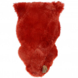 Fenland Sheepskin Fenland Indoor Single Australian Real Sheepskin Rug - Orange (90 Cm X 60 Cm) - thumbnail 2