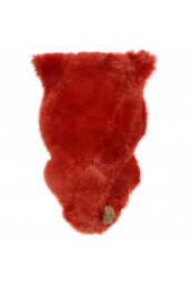Fenland Sheepskin Fenland Indoor Single Australian Real Sheepskin Rug - Orange (90 Cm X 60 Cm) - thumbnail 1