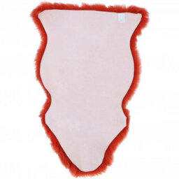Fenland Sheepskin Fenland Indoor Single Australian Real Sheepskin Rug - Orange (90 Cm X 60 Cm) - thumbnail 4