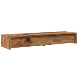 Walplus Monitor Stand With Drawers Old Wood 100X27X15 Cm Engineered Wood - thumbnail 7