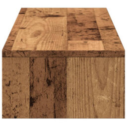 Walplus Monitor Stand With Drawers Old Wood 100X27X15 Cm Engineered Wood - thumbnail 6