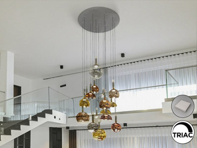 Luminosa Lighting Luminosa Charlize Cluster Pendant Ceiling 16 Light Multi Colour Led 3000K - Uk Stock - image 1