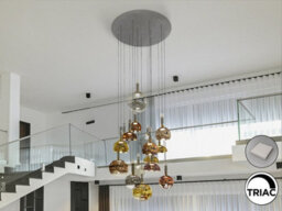 Luminosa Lighting Luminosa Charlize Cluster Pendant Ceiling 16 Light Multi Colour Led 3000K - Uk Stock - thumbnail 1