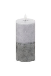 Luxe Collection Natural Glow 3X6 Stone Led Wax Candle With Timer - thumbnail 1