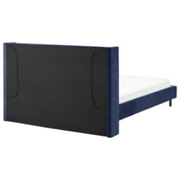 Beliani Bed Velvet Villette 160 X 200 Cm (Eu King Size) Navy Blue - thumbnail 5