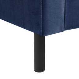 Beliani Bed Velvet Villette 160 X 200 Cm (Eu King Size) Navy Blue - thumbnail 9