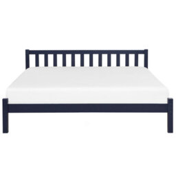Beliani Bed Pine Wood Florac 140 X 200 Cm (Eu Double) Navy Blue - thumbnail 4