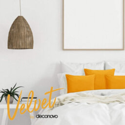 Deconovo Yellow Cushion Covers 40Cm X 40Cm Set Of 2, Crushed Velvet Square Cushion Covers With Invisible Zipper, Gold Yellow - thumbnail 5