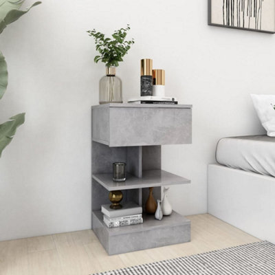 Berkfield Modern Bedside Cabinets 2 Pcs Concrete Grey 40X35X65 Cm - image 1