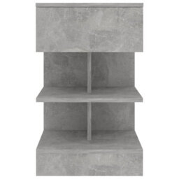 Berkfield Modern Bedside Cabinets 2 Pcs Concrete Grey 40X35X65 Cm - thumbnail 6