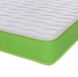 eXtreme Comfort Ltd Cooltouch Colours White Wave Hybrid Memory Foam & Pinna-Coil Innerspring Mattress With Green Border - thumbnail 2