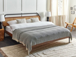 Beliani Blanket Chyama Cotton 220 X 240 Cm Black - thumbnail 2