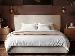 Solace+Co Vera Hotel Bed With Bedside Tables Cream Double - thumbnail 2