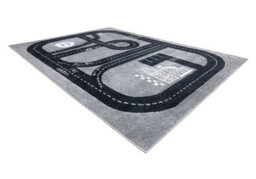RugsX Carpet Fun Track For Children, Street, Town Grey 120X170 Cm - thumbnail 3