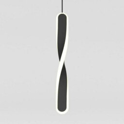 Xample Artika Finley Pendant Led Light In Black - 13W Dimmable, 650 Lumens, Adjustable Height, 3 Colour Temps, Modern Helical Design - thumbnail 3