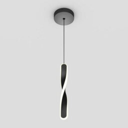 Xample Artika Finley Pendant Led Light In Black - 13W Dimmable, 650 Lumens, Adjustable Height, 3 Colour Temps, Modern Helical Design - thumbnail 6