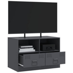 Berkfield Sturdy Tv Cabinet Anthracite 67X39X44 Cm Steel - thumbnail 5