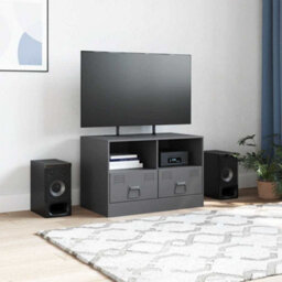 Berkfield Sturdy Tv Cabinet Anthracite 67X39X44 Cm Steel - thumbnail 3