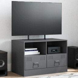 Berkfield Sturdy Tv Cabinet Anthracite 67X39X44 Cm Steel - thumbnail 2