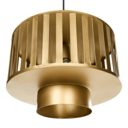 Wyld And Coco Openwork Cage Pendant Lamp - Lacquered Brass-Coloured Iron, W38 X D38 X Drop 140Cm - thumbnail 6