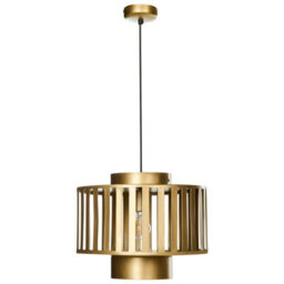 Wyld And Coco Openwork Cage Pendant Lamp - Lacquered Brass-Coloured Iron, W38 X D38 X Drop 140Cm - thumbnail 4
