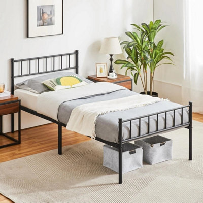 3Ft Single Metal Bed Frame Black Modern - image 1